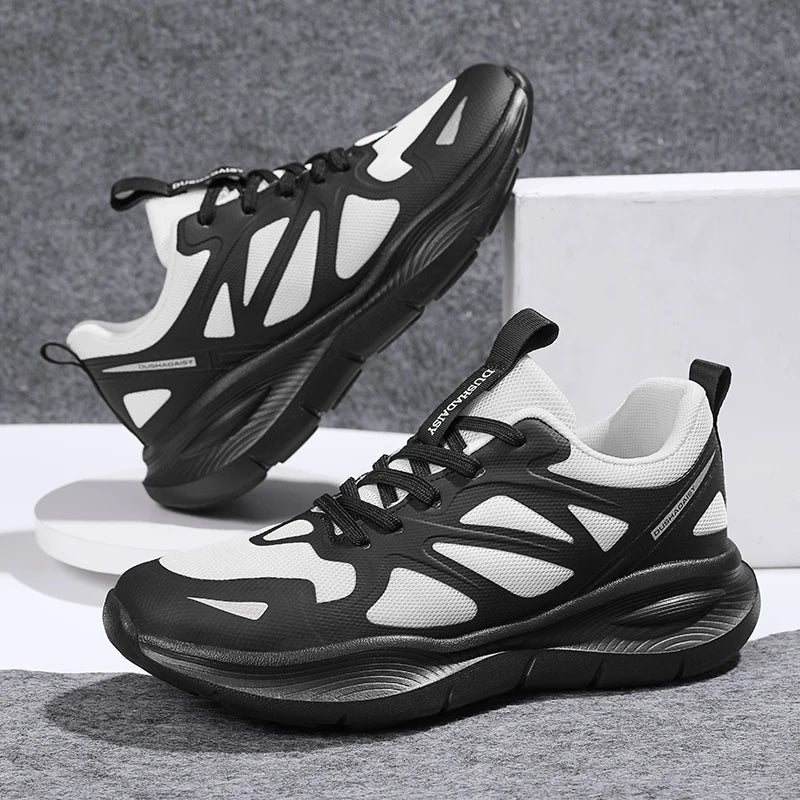 Unisex Summer Running Shoes Lightweight Men Women Fashion Sneakers Original Trainer Breathable EVA Elastic Lace Up Sports Shoes