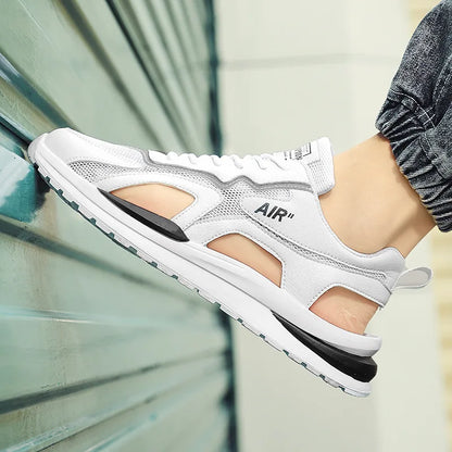 2024 New Summer Sandals Breathable Shoes Sports Anti Slip Men's Drive Mesh Beach Sandals Fashion Men's Sandals