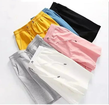 2025 The Latest Cotton Fabric Shorts Men's and Women's Summer Loose Devil Print Casual All-match Five Point Pants Simple