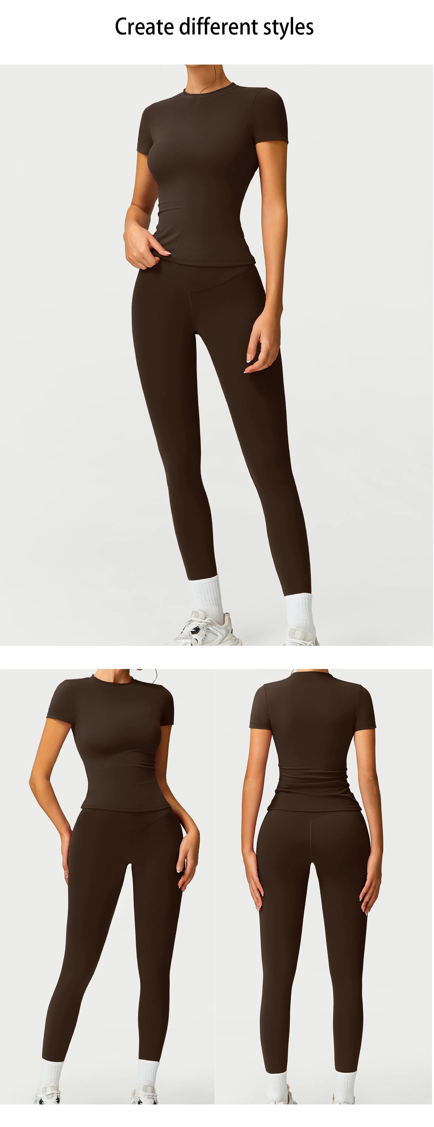 2PCS Yoga Suit Sports Set Women Quick-Drying Gym Set Women Tracksuit Running Workout Long Sleeve Sports Shirt Yoga Clothing