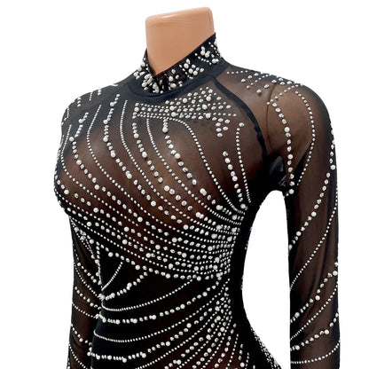 2022 Summer Fashion Sexy Tassel Mesh Embroidered Dress Women Irregular Short Skirt Mid-waist