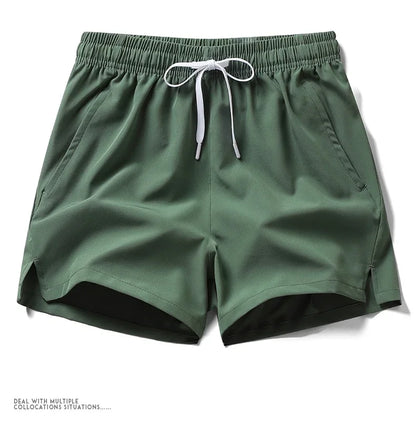 Summer Mens Sports Sweatpants casual Shorts Pockets Basic Solid Color Lightweight Pants Jogging Beach Shorts Men