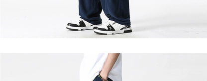 Summer Wide Leg Pants Men's Cotton Linen Harun Loose Pants Men Casual Elastic Waist Circumference Lantern Trousers Plus Size 5XL