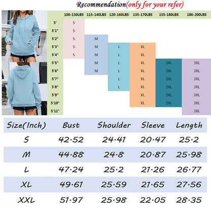 y2k Solid Minimalist Women's Hoodie, Long Sleeve With Pocket Casual Daily Wear 2024 Women Hoodies Autumn Sudadera de mujer