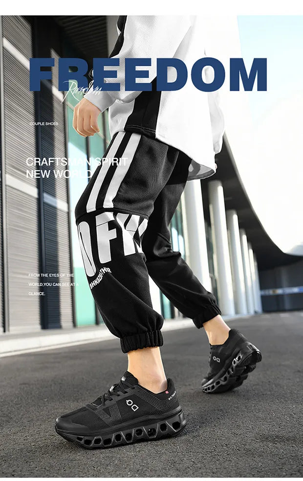 Spring Ultralight Men's Running Shoes Breathable Platform Casual Sneakers Man Outdoor Athletic Gym Tennis Shoes