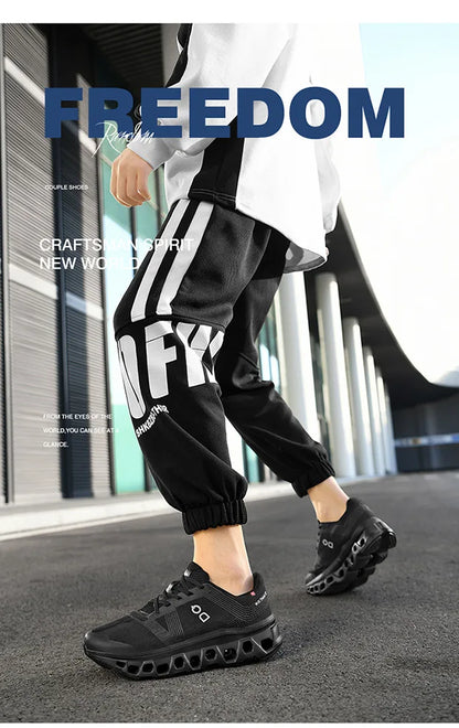 Spring Ultralight Men's Running Shoes Breathable Platform Casual Sneakers Man Outdoor Athletic Gym Tennis Shoes