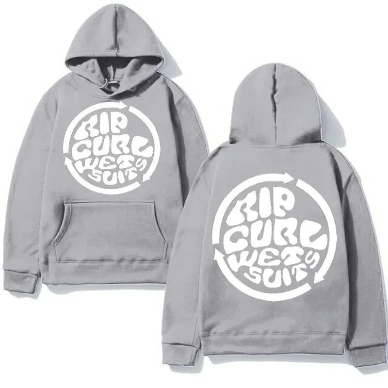 2025 Trend Rip Curl Autumn/Winter Hoodie Printed Men's Pullover Hoodie Hoodie Brand Jogger Long Sleeve Warm Sweatshirt Top