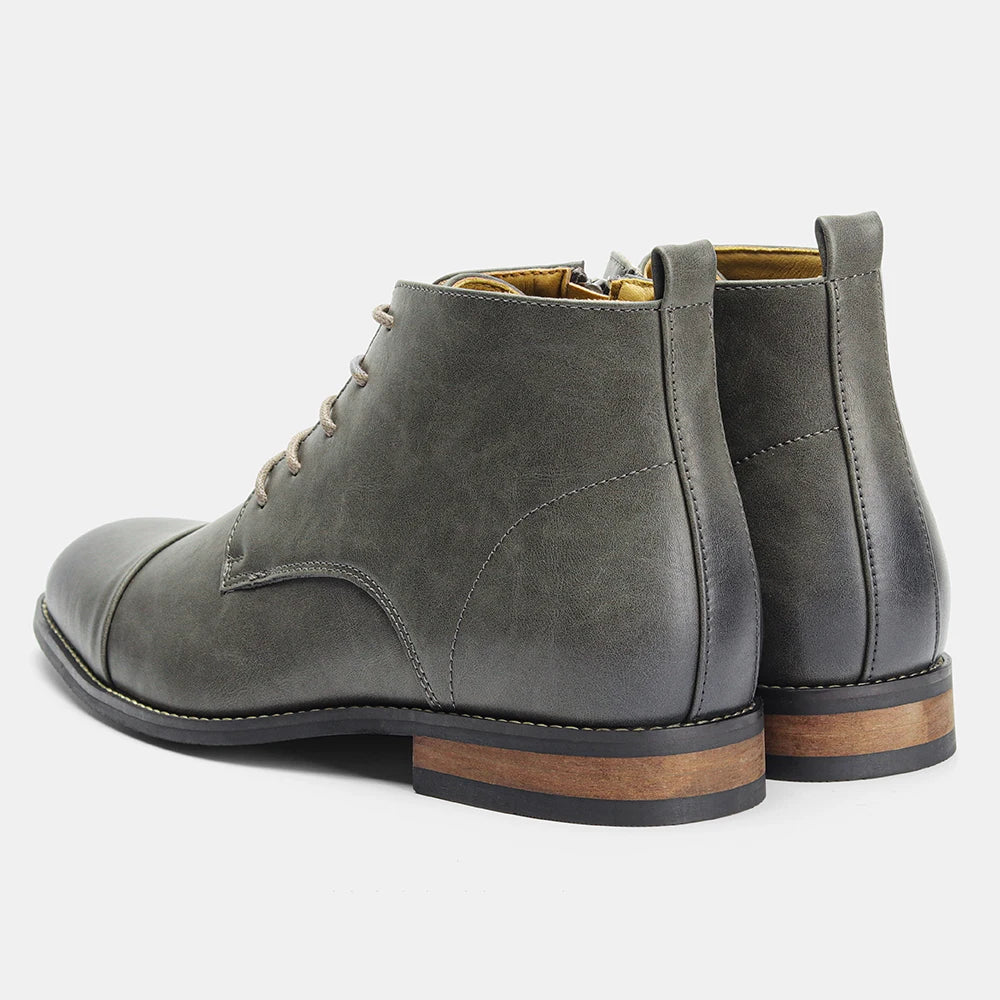 Boots For Men Fashion Brand Comfortable Ankle Leather Boots For Men #KD894