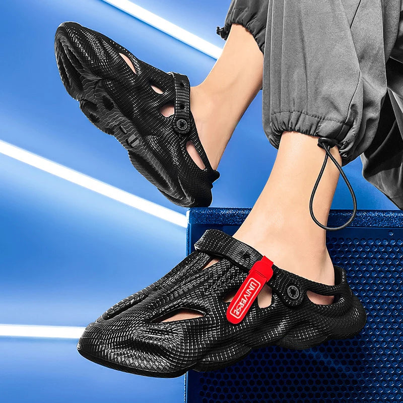 Summer Men Slippers Comfortable Platform Outdoor Sandals 2023 Beach Slippers Flip Flops Male Indoor Home Slides Bathroom Shoes