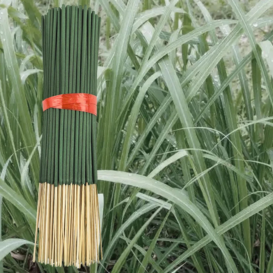 20/56/101/400 Natural Citronella Incense Sticks - Long-Lasting Lemongrass Fragrance, Bamboo Wood and Bamboo Chips with Citronella Oil, Suitable for Outdoor Camping, Hiking, Gardens, Courtyards - Essential for Holidays (Hallow
