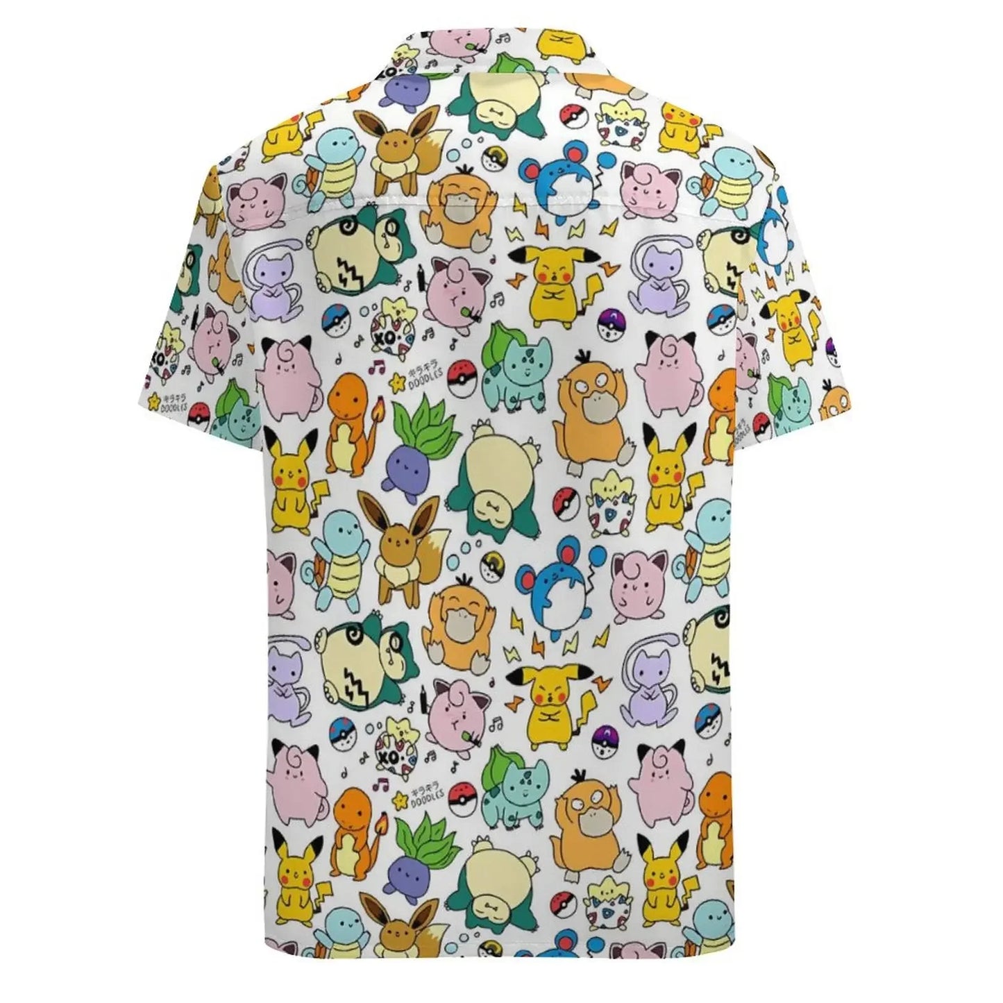 Summer Men's Shirt Cute Animal Print Short Sleeve Shirt Open button Lapel Men's Top Comfortable Casual Men's Shirts
