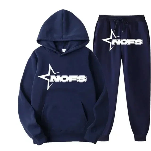 2024 men and women of the same fashion trend hoodie casual two-piece suit jacket pants fashion brand printing logo size S-3XL