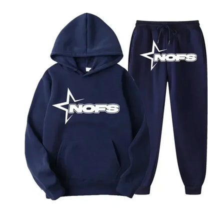 2024 men and women of the same fashion trend hoodie casual two-piece suit jacket pants fashion brand printing logo size S-3XL