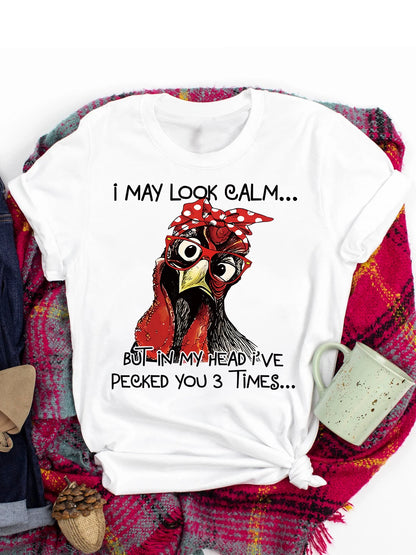 Spring and Summer Christmas Printed T-shirt, Casual Short Sleeve Round Neck T-shirt, Fashion Women's Clothing