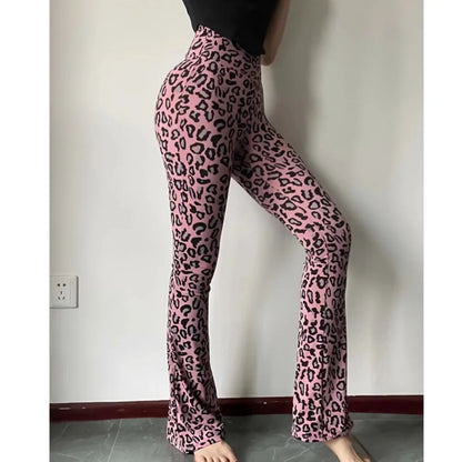 Women's Wide Leg Pants Lady's Draswtring Sweet Y2K Pink Flare Pant Boot Cut Female Long Trousers Casual Chic Matching Sweatpants