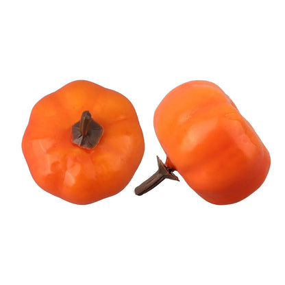12/24/48pcs Artificial Pumpkins Fake Foam Pumpkins For Halloween Thanksgiving Harvest Festival Home Table Decor