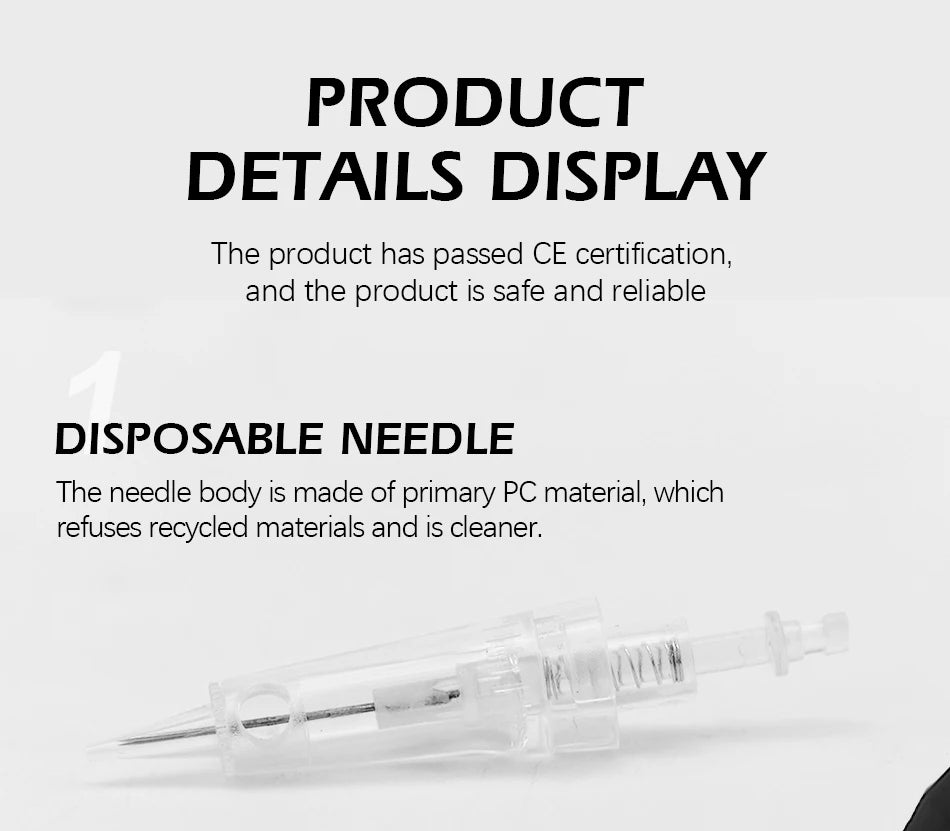 Borala 20Pcs Tattoo Needle Microblading Piercing Needles Pen Permanent Eyebrow Lip Makeup Cosmetics Tattoo Machine Accessories