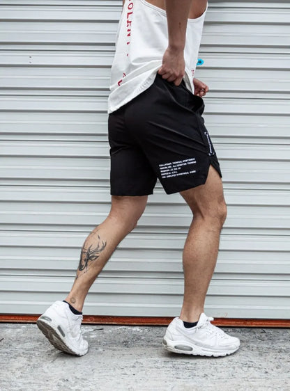 Summer new Men Light Weight Thin Short Pants Running Squat Fitness Shorts Men GYM Wear Quick-drying Beach Drawstring Shorts