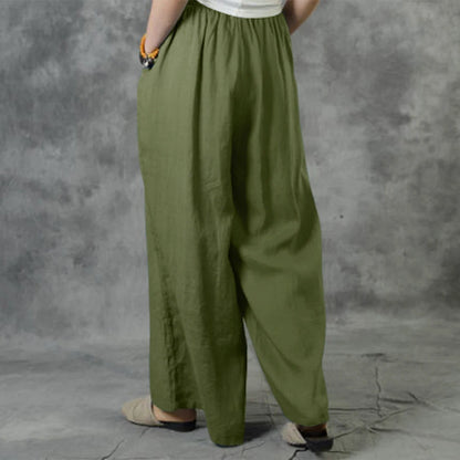 3XL 5XL Plus Size High Waist Long Pants for Women Clothing 2024 Summer Solid Casual Wide Leg Trousers Fashion Korean Female Clot