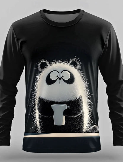 3D Print Anime Characters Long Sleeve T-Shirts For Men Autumn Fashion Men's O-Neck Sportwear Oversized  Pullover Men clothing