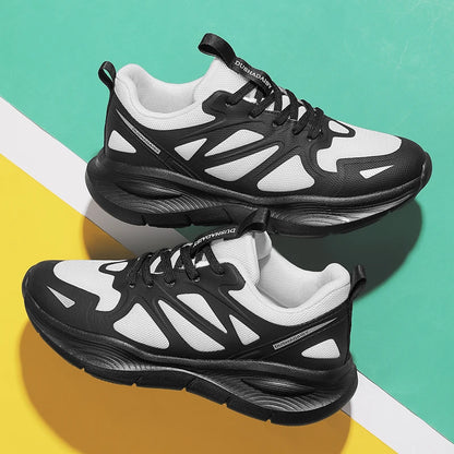 Unisex Summer Running Shoes Lightweight Men Women Fashion Sneakers Original Trainer Breathable EVA Elastic Lace Up Sports Shoes