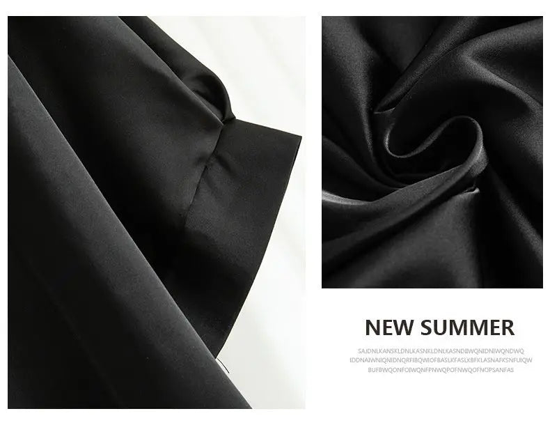 2025 New In Summer Satin Silk Half-Sleeve Tee Tops Basic Solid Women‘s T-Shirt Casual O-neck Thin Shirts Ladies Loose Blouses