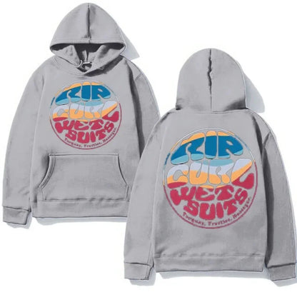 2025 Trend Rip Curl Autumn/Winter Hoodie Printed Men's Pullover Hoodie Hoodie Brand Jogger Long Sleeve Warm Sweatshirt Top