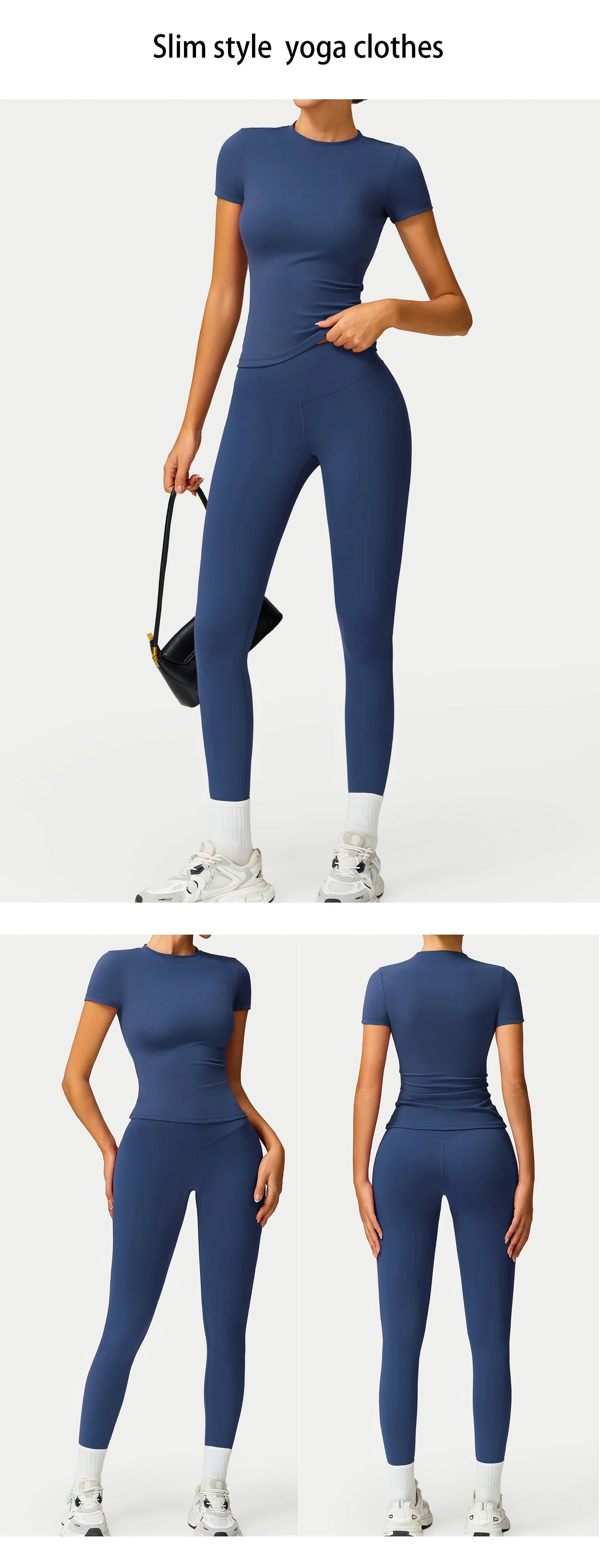 2PCS Yoga Suit Sports Set Women Quick-Drying Gym Set Women Tracksuit Running Workout Long Sleeve Sports Shirt Yoga Clothing