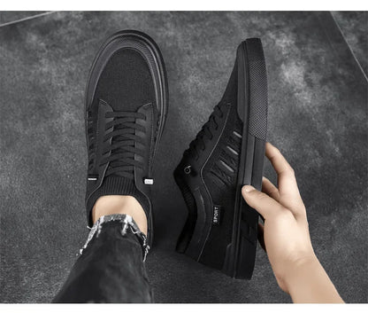 Summer Casual Sneakers for Men Breathable Loafers Lightweight Round Head Solid Colour Non-slip Flats Zapatillas Para Hombres