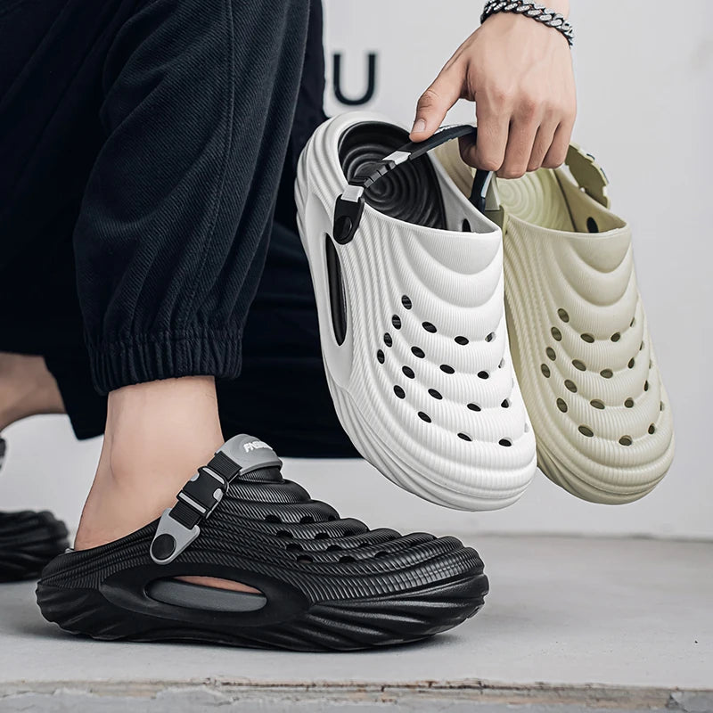 Summer Men Clogs Sandals Platform EVA Slippers High Quality Shoes Men's Sports Sandals Beach Outdoor Sandals Men Summer Shoes