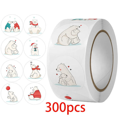 2.5cm Cute Cartoon Round Thank You Gift Labels Creative Children's Reward Stickers Scrapbooking Stationery Sealing Stickers