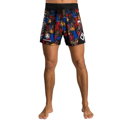 2025 New Men's Quick-drying Shorts U F C Fitness Breathable Sports Comfortable Sweat-absorbing Shorts Fighting Boxing Shorts
