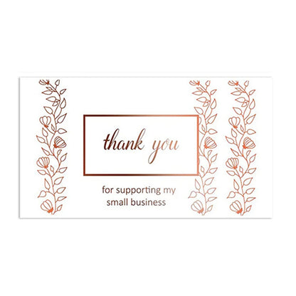 10-50pcs Black Bronzing Thank You Card Greeting Thank You Thank You For Your Order Business Greeting Cards Invitations Gift Card