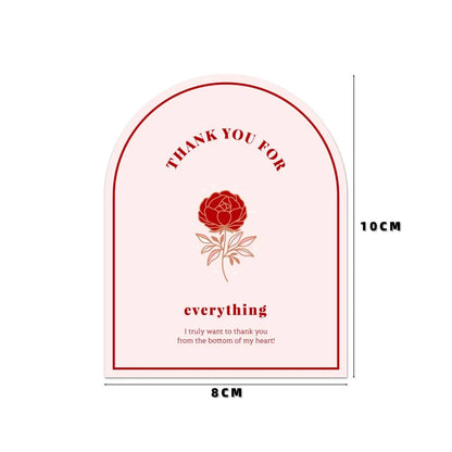 20-50Pcs Thank You Sticker for Small Business Gift Packaging Decoration Stickers Supply 8*10CM Delivery Mailing Bag Seal Labels