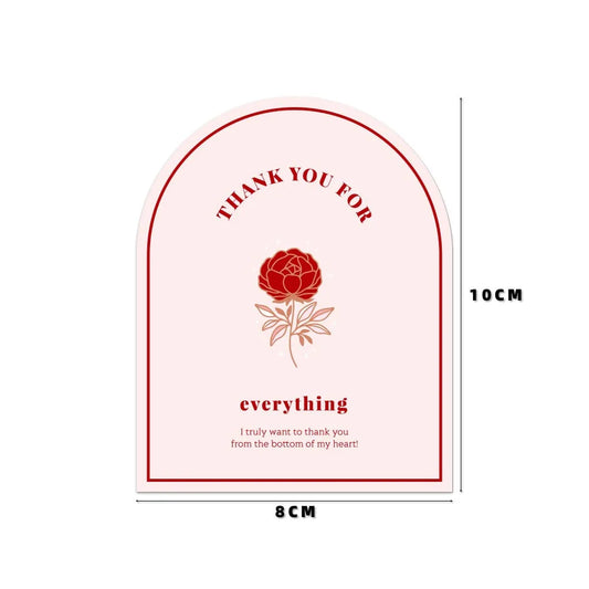 20-50Pcs Thank You Sticker for Small Business Gift Packaging Decoration Stickers Supply 8*10CM Delivery Mailing Bag Seal Labels