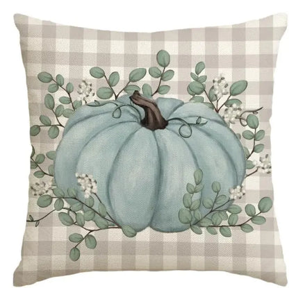 18x18 Inches Autumn Pumpkin Cushion Cover Pillow Cover Thanksgiving Decor Pillowcase Maple Leaves Printed Cushion Case for Couch