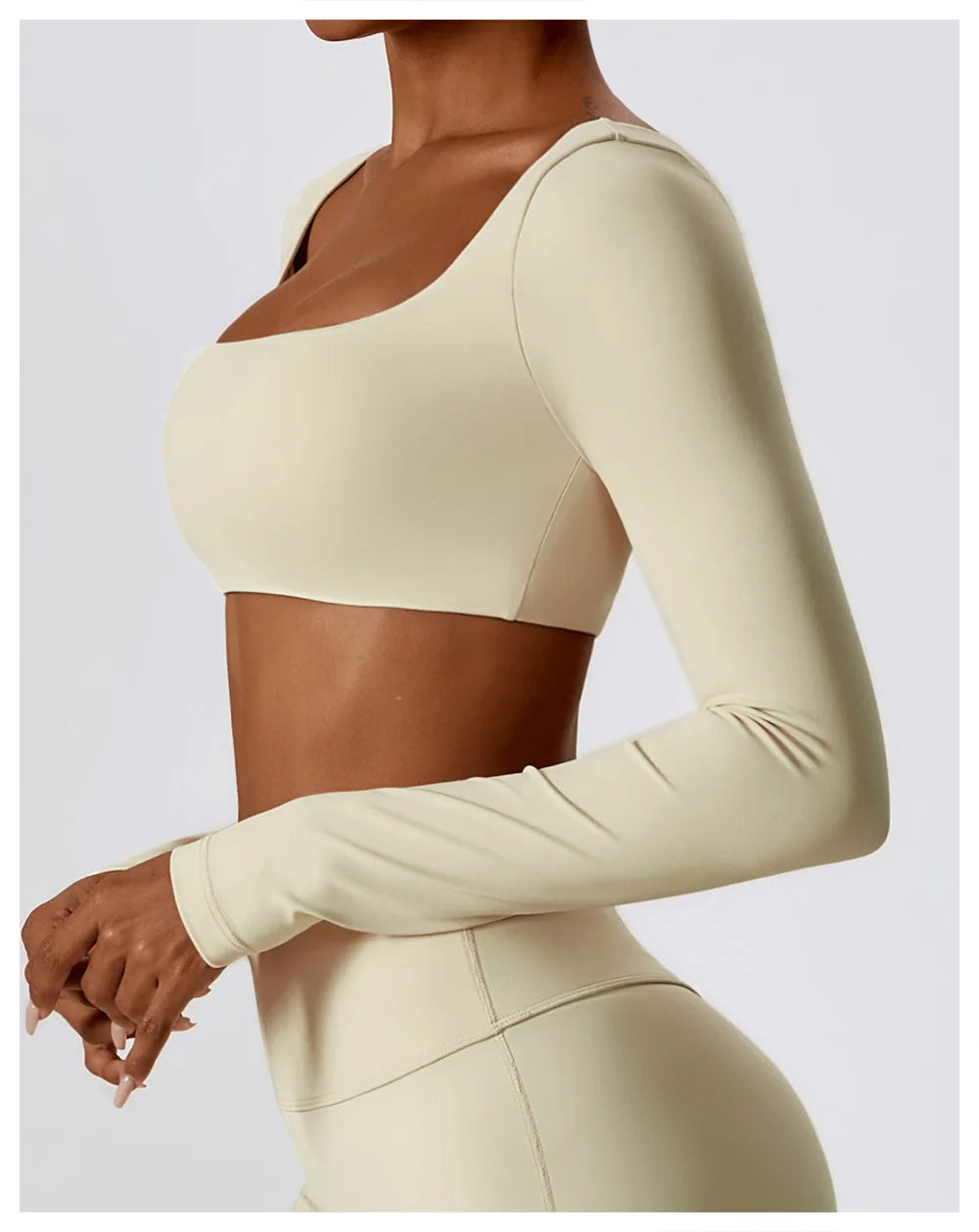 Women Sport Seamless Tops Long Sleeve Breathable Workout Slim T Shirts Athletic Running Gym Push-up Running Fitness Yoga Tops