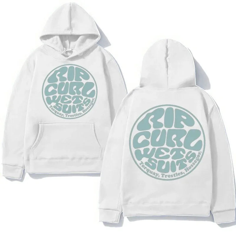 2025 Trend Rip Curl Autumn/Winter Hoodie Printed Men's Pullover Hoodie Hoodie Brand Jogger Long Sleeve Warm Sweatshirt Top