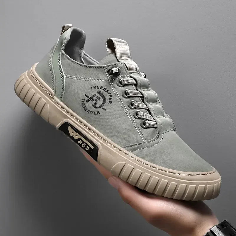 2025 Men Casual Shoes Breathable Black Sneakers Fashion Driving Walking Tennis Shoes for Male Skate Flats Zapatillas Hombre