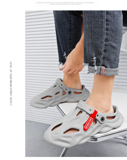 Summer Men Slippers Comfortable Platform Outdoor Sandals 2023 Beach Slippers Flip Flops Male Indoor Home Slides Bathroom Shoes