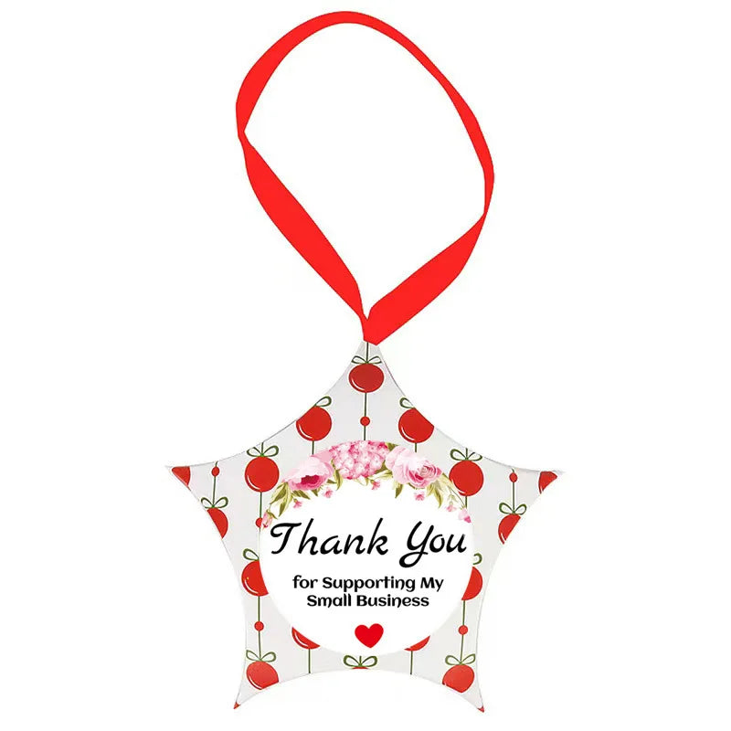 50-500pcs Thank You For Supporting My Small Business Flower Sticker Gift Packaging Seal Label Scrapbook Stationery Sticker 1inch