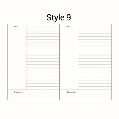 A5 A6 Loose Leaf Notebook Refill Spiral Binder Inner Page Diary Weekly Monthly Planner To Do List Line Dot Grid Inside Paper
