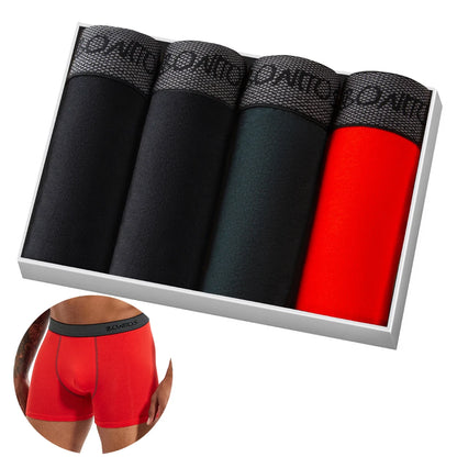 4pcs Boxers Men's Panties Underpants Man Boxer Underwear Cotton for Male Underpants Man Cotton Large Size Lot Soft