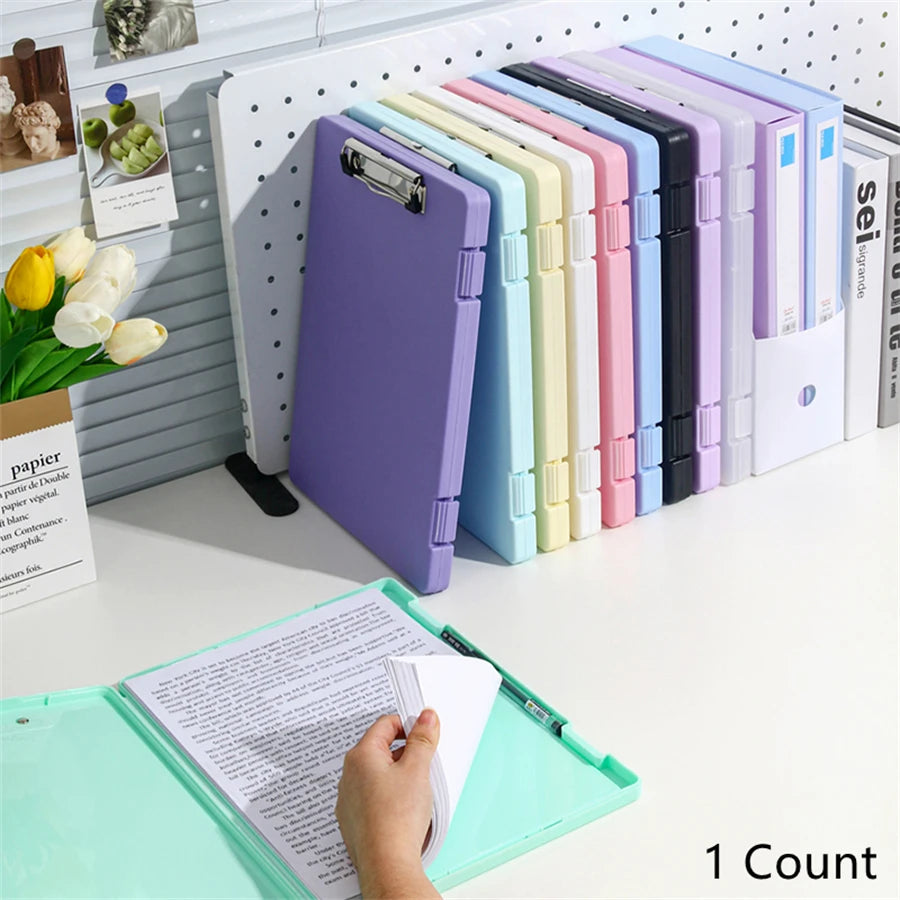 A4 Multi-functional File Folder Desktop Test Paper Organizer Office Document Board Folder Storage Box Writing Board, Office