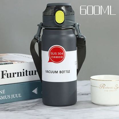 Stainless Steel Thermo Bottle Thermal Water Bottle Large Capacity Tumbler Portable Cold Hot Drinks Thermos Cup Fitness Cold Hot