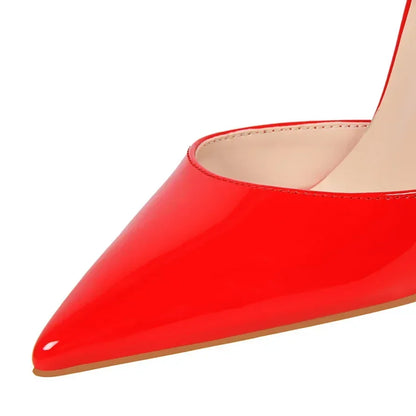 Summer Women Red Blue Sexy Nightclub Stripper Dance Sandals Lady Fetish 10.5cm High Heels Holiday Concise 2024 Versatile Sandles