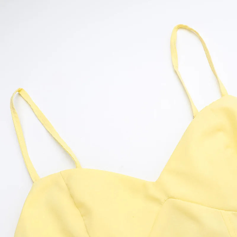 Summer 2025 new waist cinching slimming short skirt sexy suspender A-list dress for women