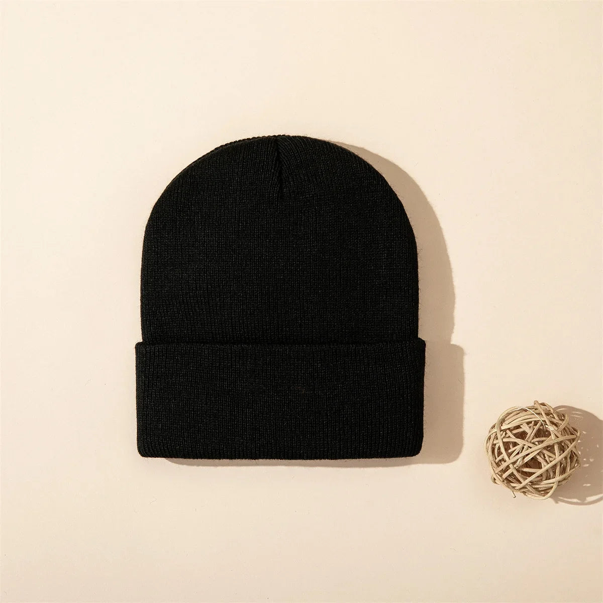 1pc Autumn/Winter Solid color Children's knitted hat Baby warm cowl Cute simple hat Boys girls skullcap - a gift for children