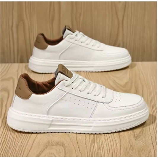 2025 Low Price Sneakers Practical Thick Soled Casual Shoes Wear Resistant Outdoor Run Shoes Comfortable Soft Leather Board Shoes