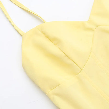 Summer 2025 new waist cinching slimming short skirt sexy suspender A-list dress for women